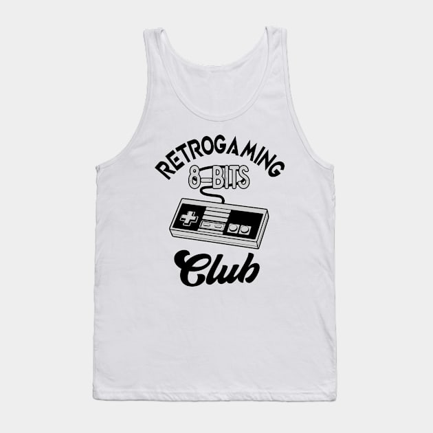 Gamer Gift Retrogaming 8-Bits Controller Tank Top by Foxxy Merch